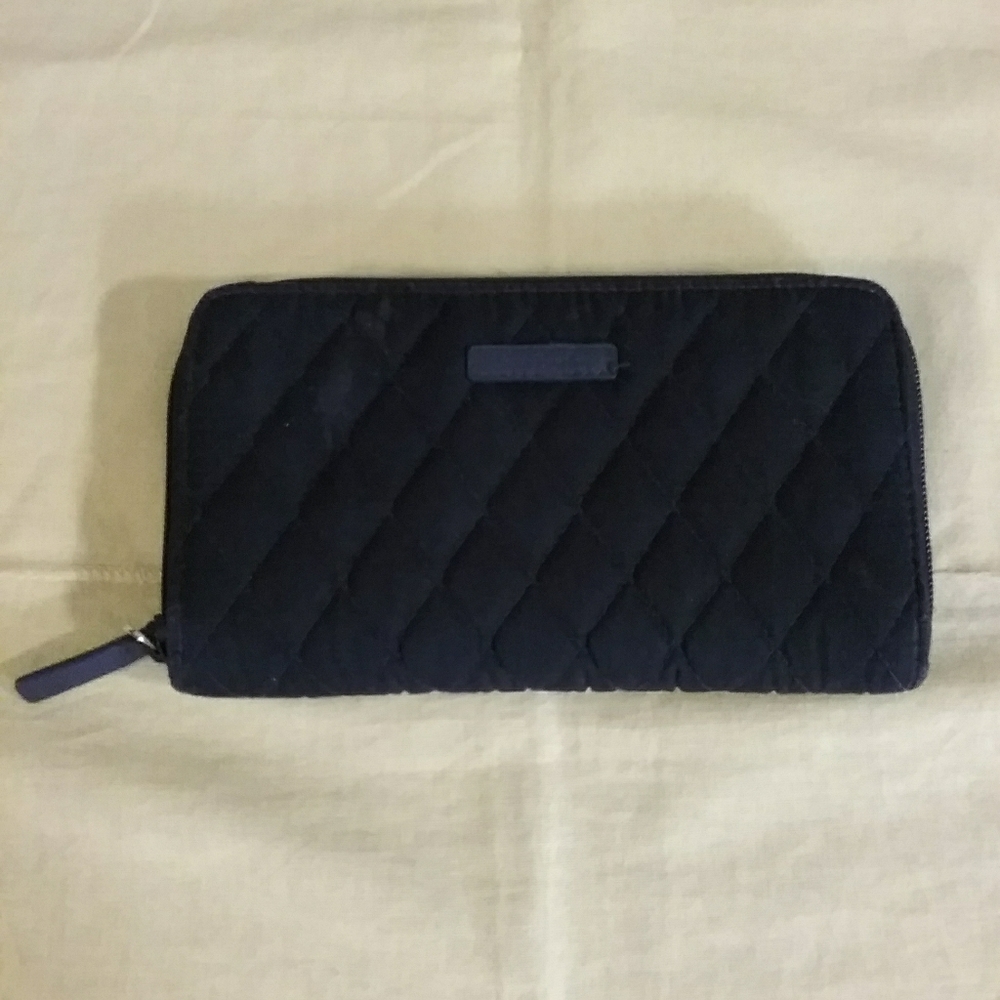 Vera Bradley Zippy Dark Blue Wallet